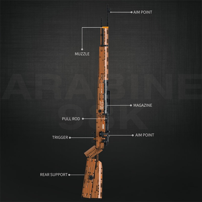 Rifle Histórico Kar98K - Réplica Detallada 1:1