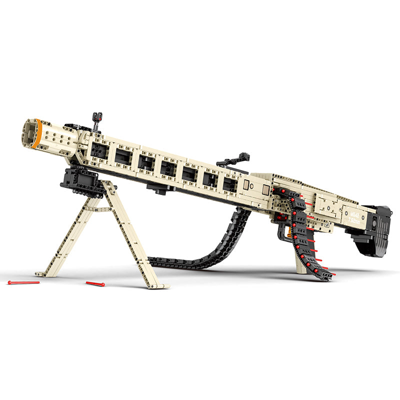 MG42-Disparo Eléctrico (1886 Piezas) - Réplica Militar Detallada 58cm