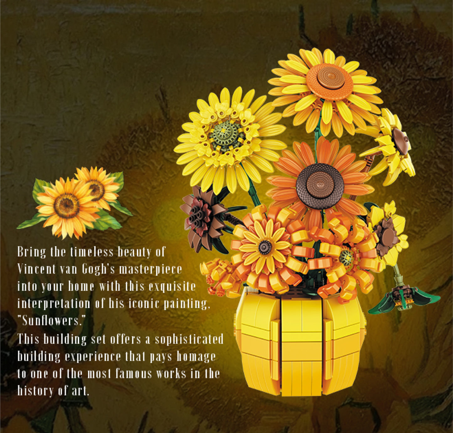 Jardín de Girasoles de Bloques