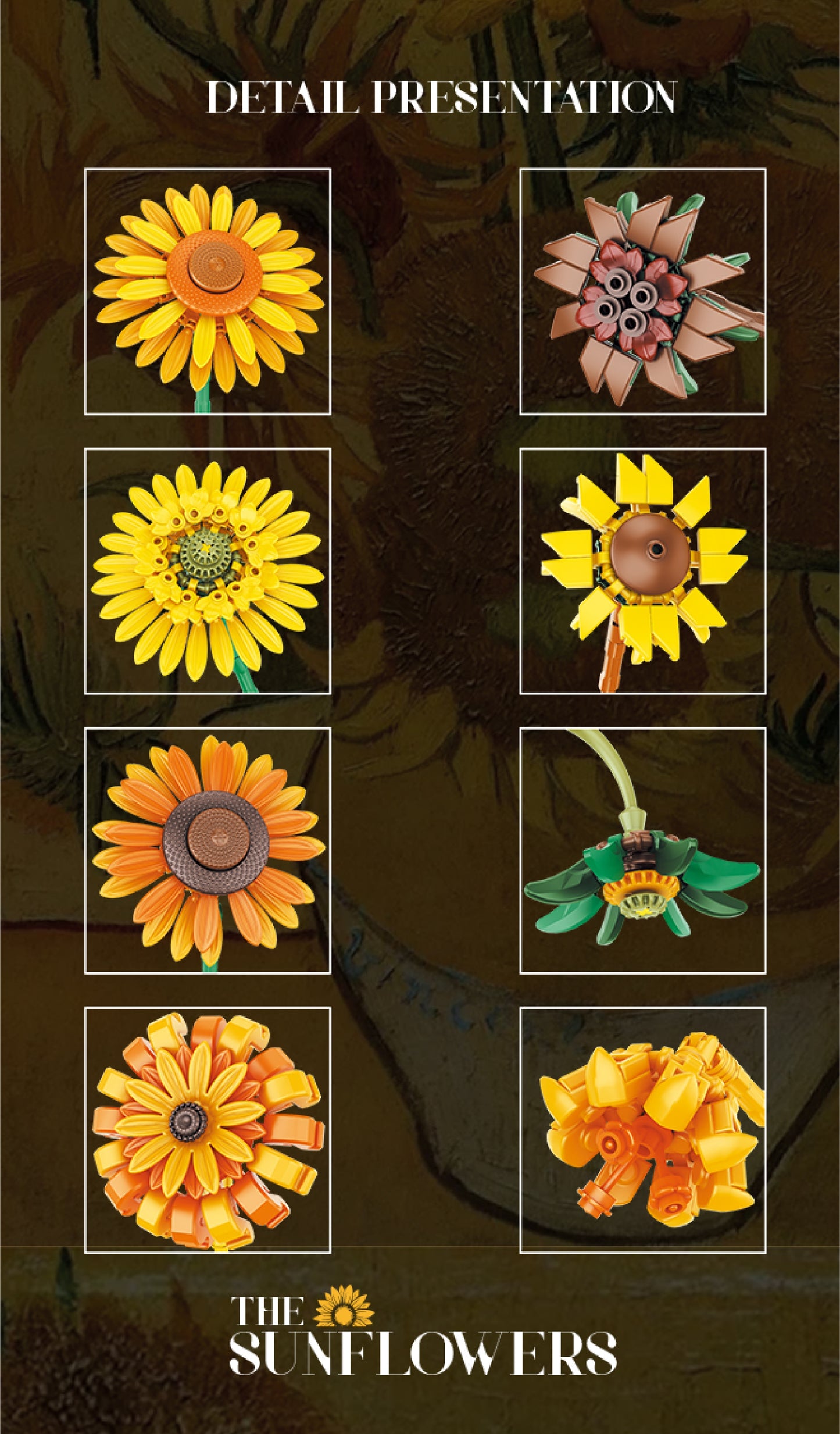 Jardín de Girasoles de Bloques