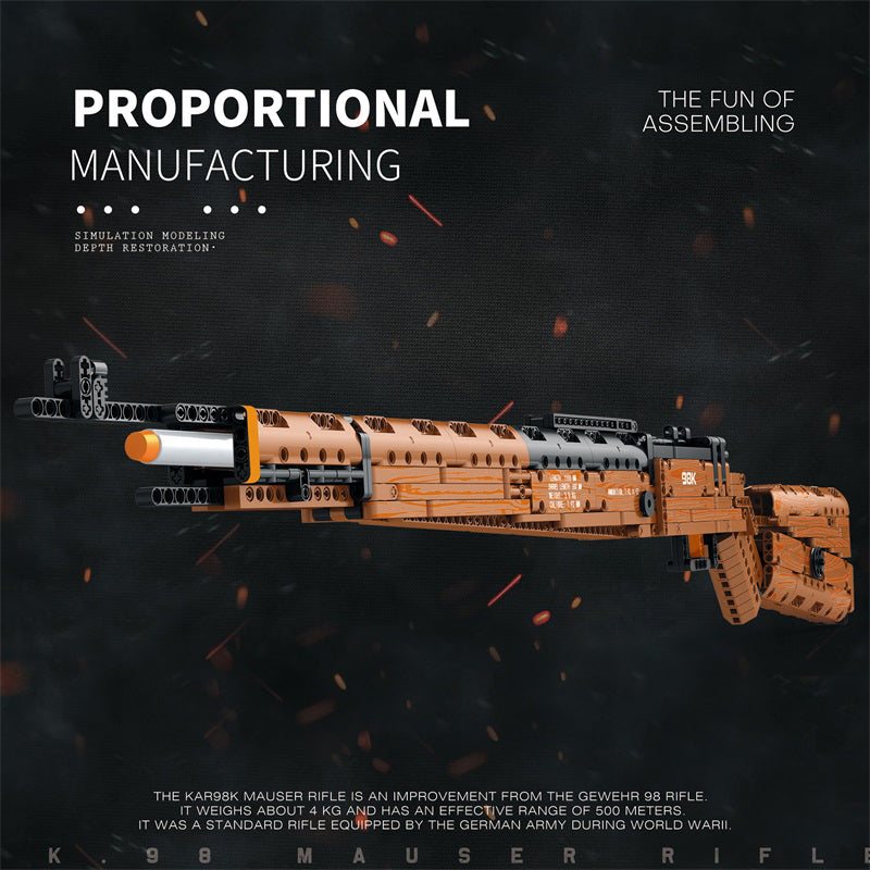 Rifle Histórico Kar98K - Réplica Detallada 1:1