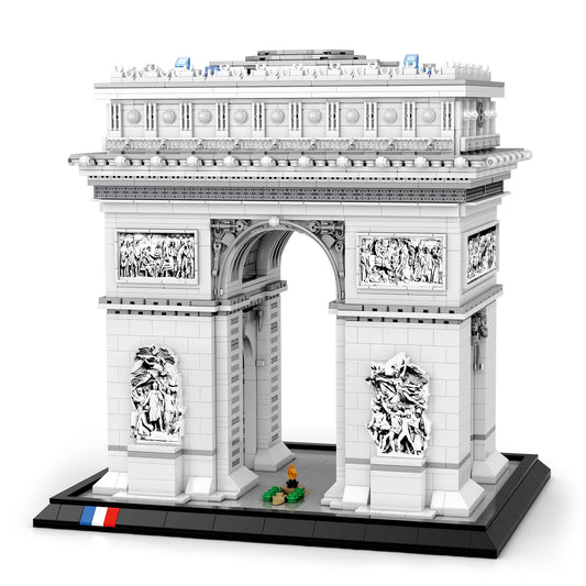 Arco del Triunfo con Relieve Detallado